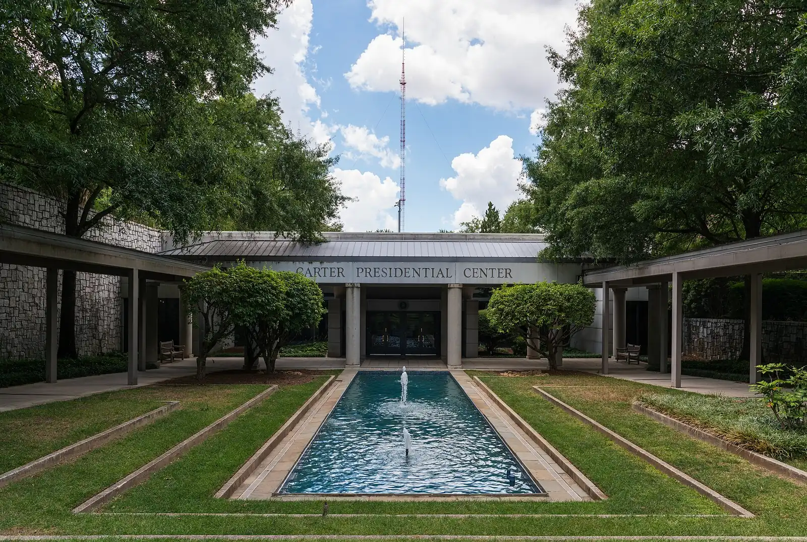 The Carter Presidential Center in Atlanta, home of the Saturday Freedom Farmers Market