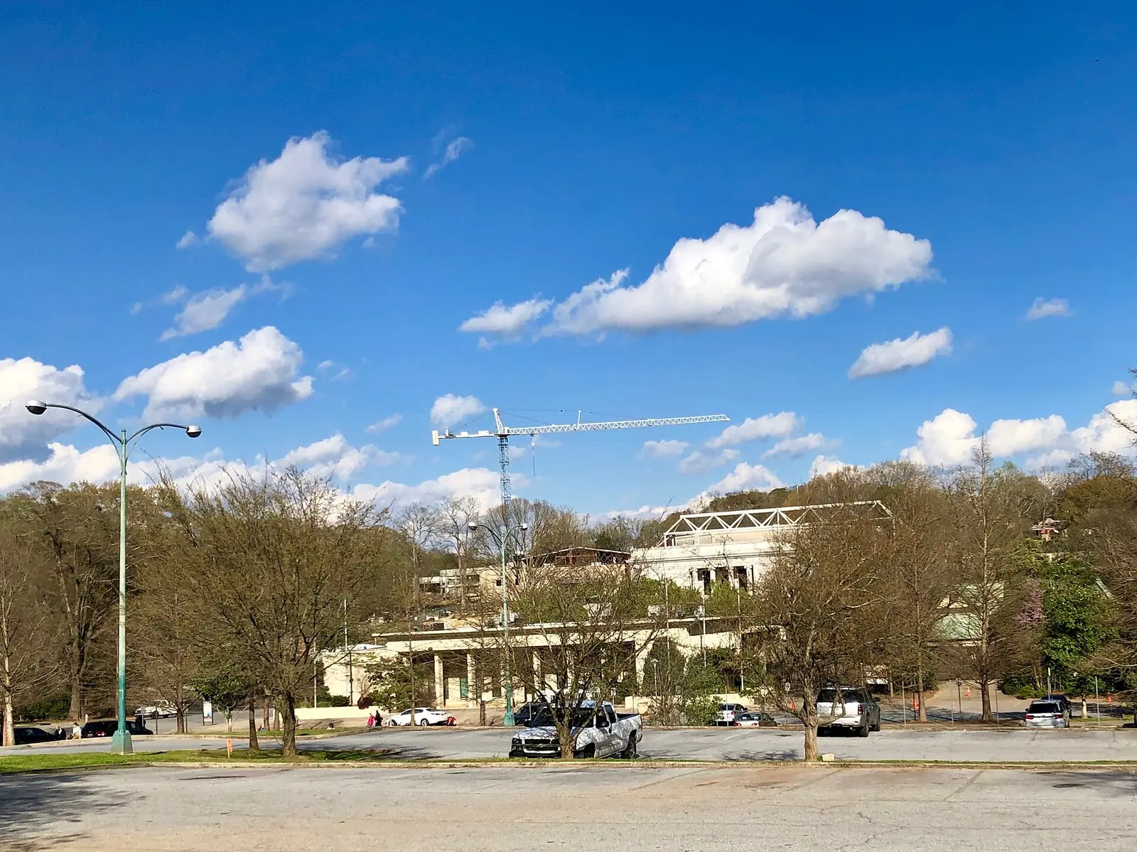 The park at the center of the Grant Park neighborhood, with its Cyclorama building