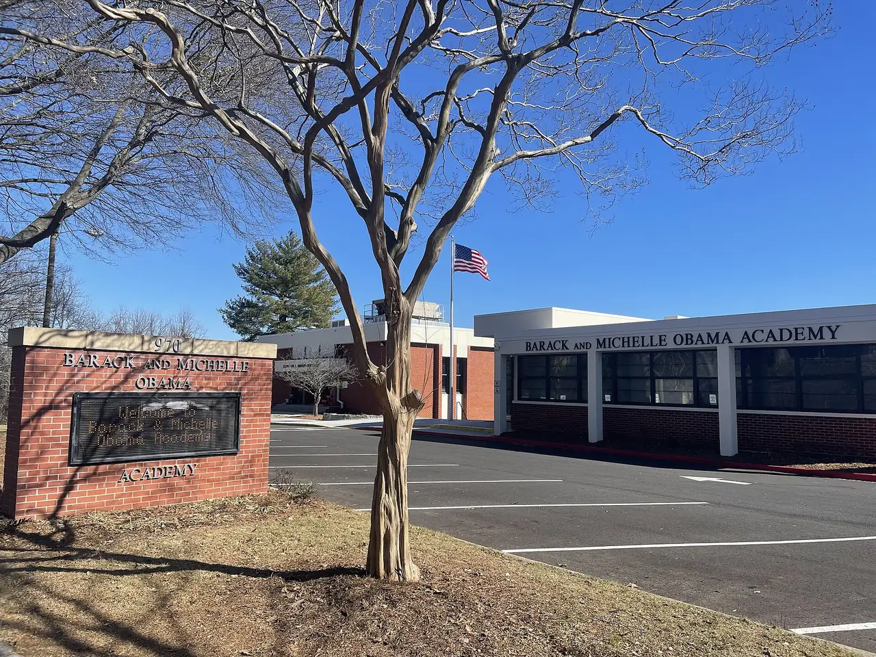 Barack and Michelle Obama Academy on Martin Street in southeast Atlanta