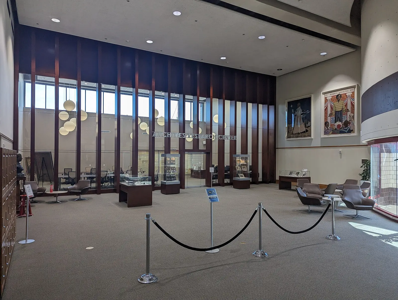 Inside the archives research center of the Atlanta University Center Robert W. Woodruff Library